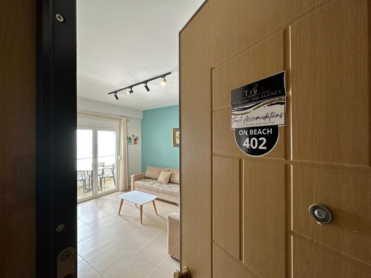 Trea Accomodations - On Private Beach With Sunbed & Umbrella Vlore Ngoại thất bức ảnh